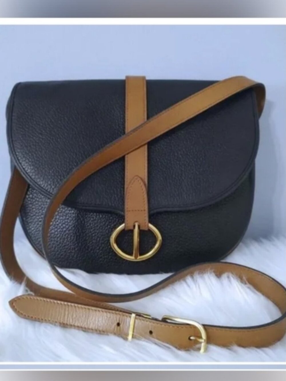 Dior vintage leather saddle crossbody bag EUC - Picture 7 of 12